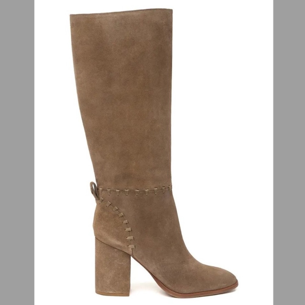 EUC Tory Burch Contraire Suede Chunky Block Heel Boot